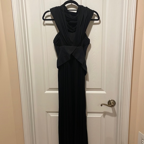 Preen by Thornton bregazzi long maxi formal dress black dress small - Picture 1 of 6